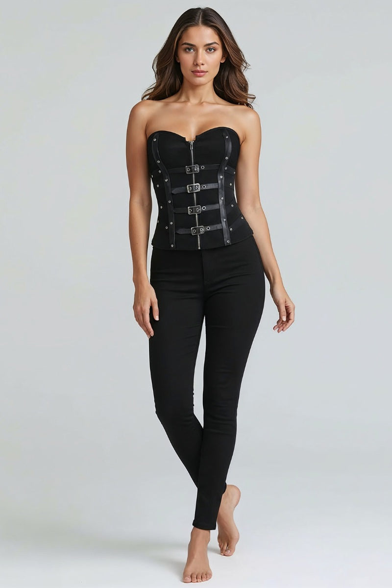 Gothic Buckle Corset Top