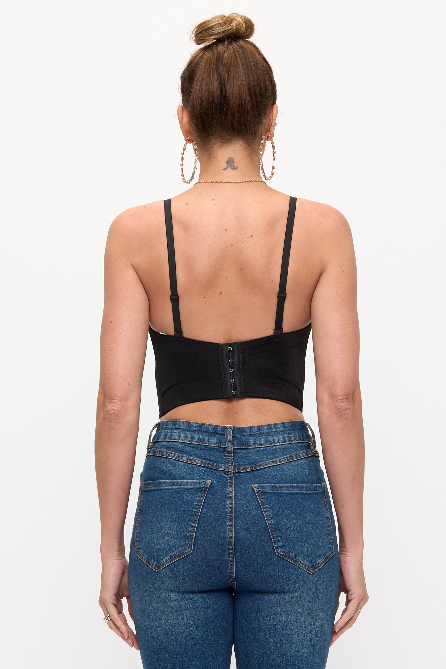 Romantic Jewel-Encrusted Corset Crop Top