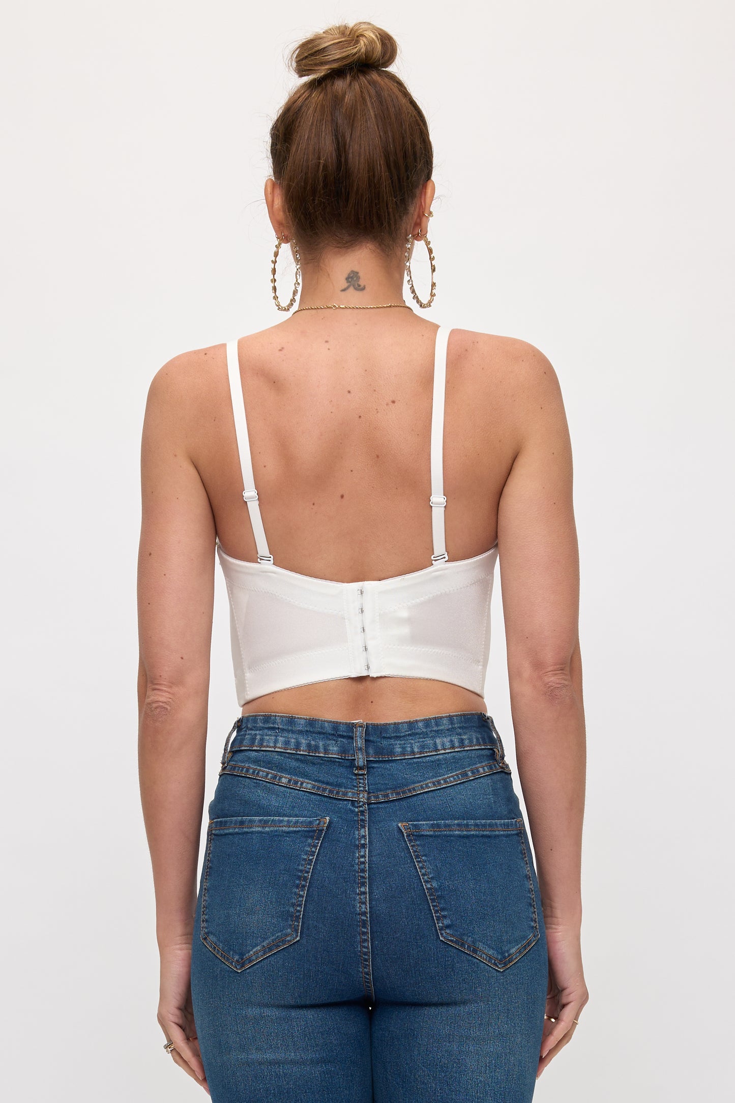 Romantic Jewel-Encrusted Corset Crop Top