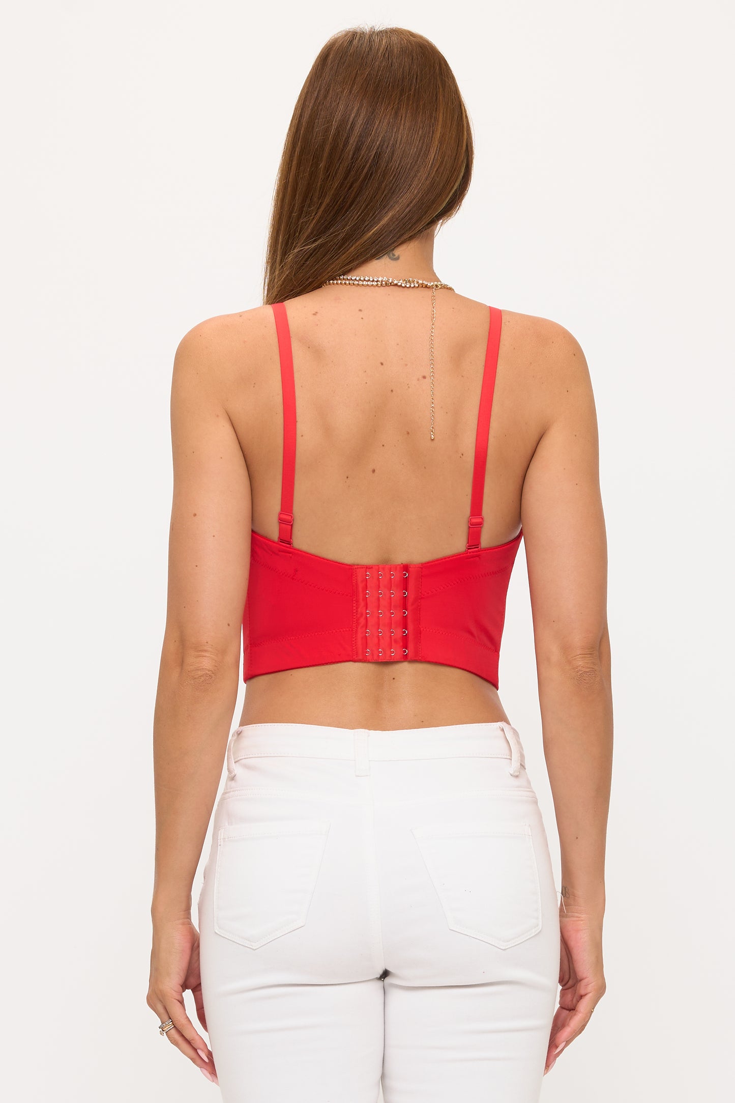 Midnight Glam Rhinestone Bustier Top