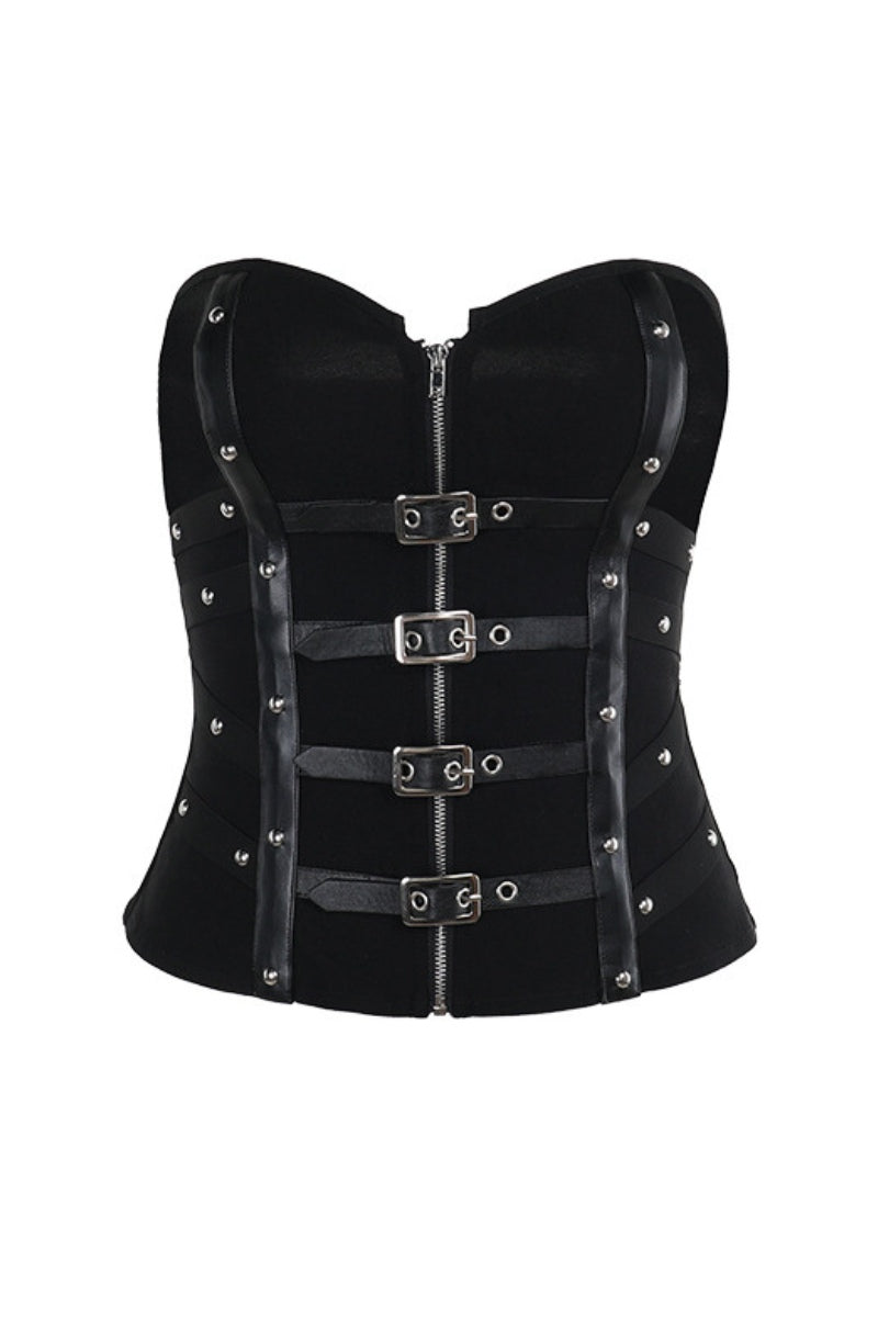 Gothic Buckle Corset Top