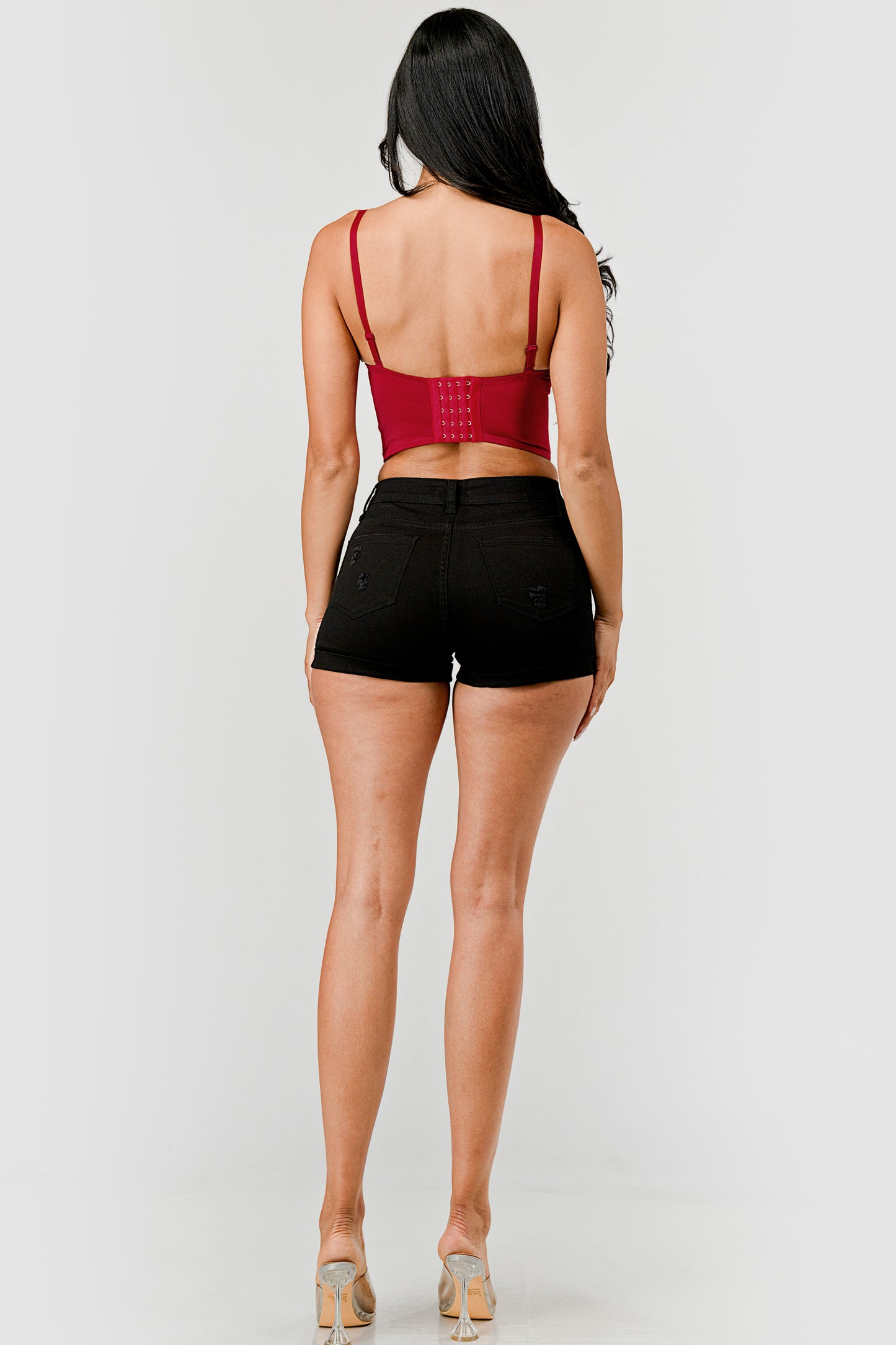 Reigning Lace Sequins Beaded Bustier Top_DS4017
