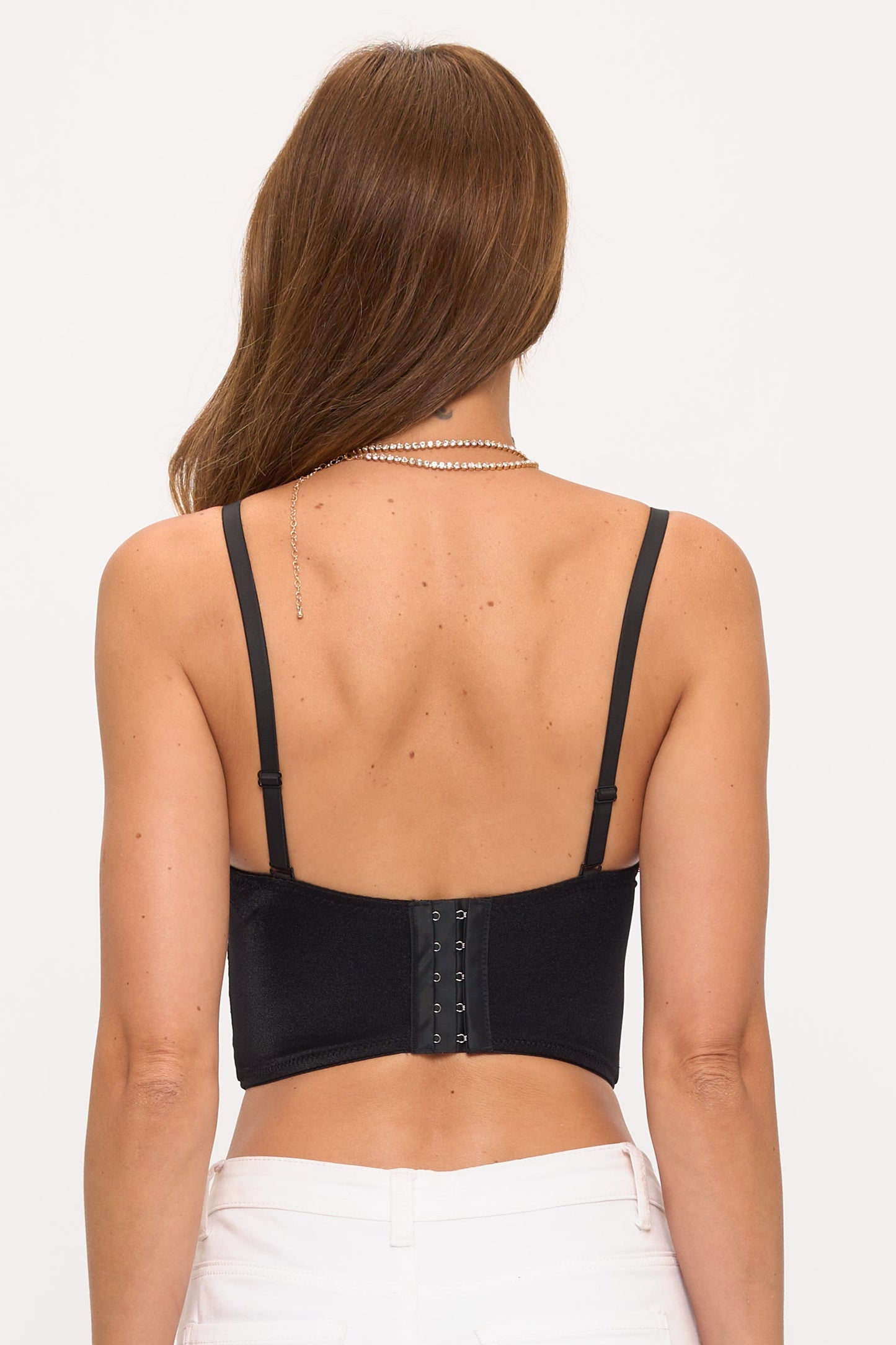 Reigning Lace Sequins Beaded Bustier Top_DS4017