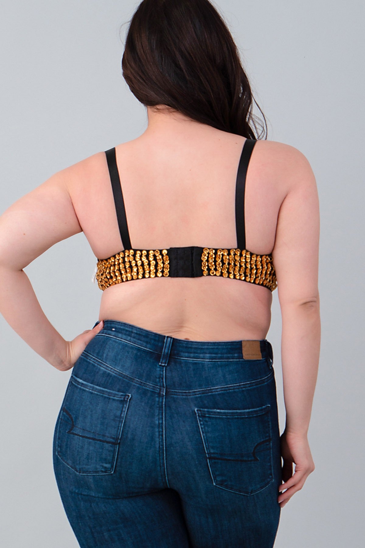 SEQUIN EMBELLISHED PLUS BRA (1XL-1XL-2XL ONLY)_D6485