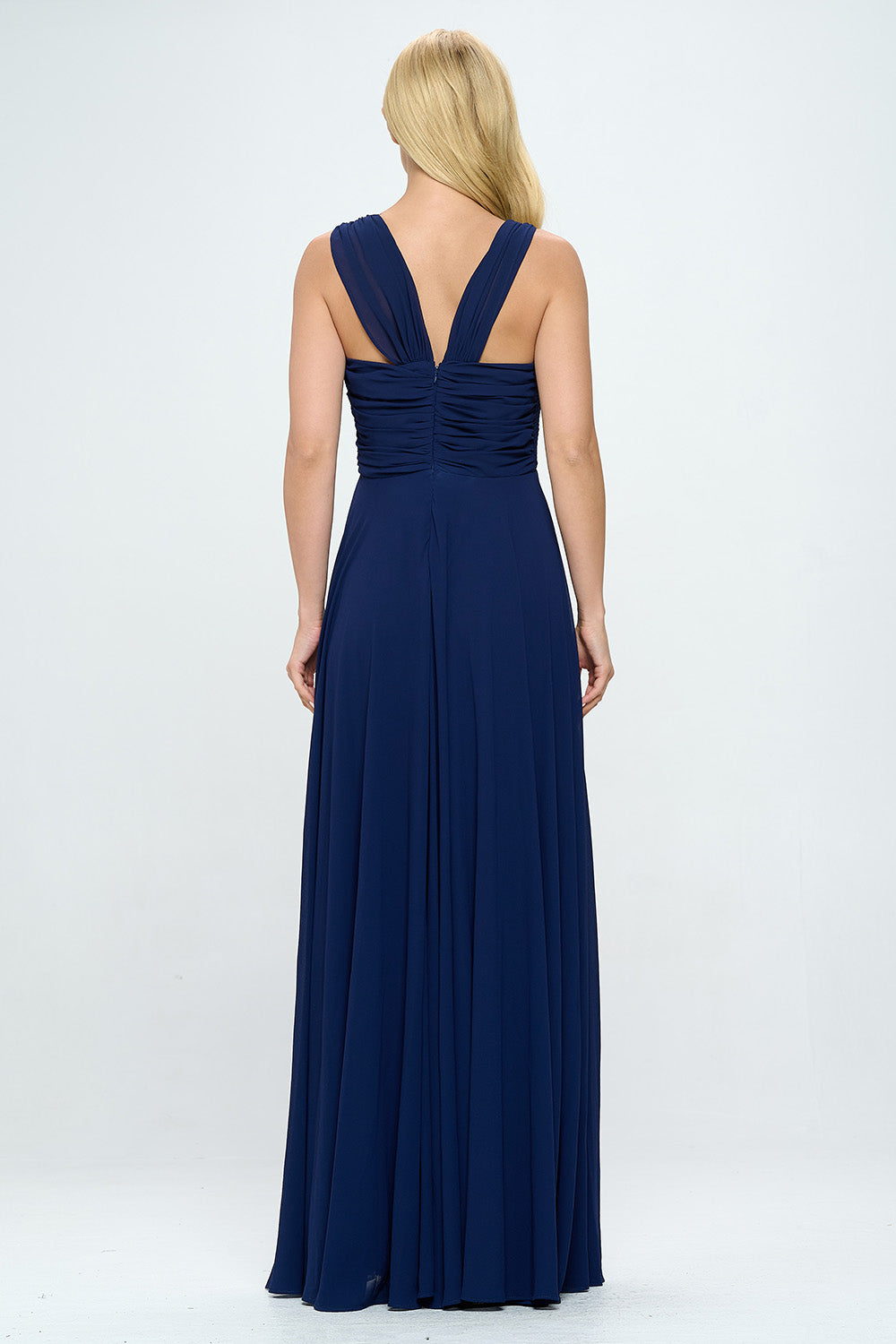 PLEATED BODICE MAXI DRESS