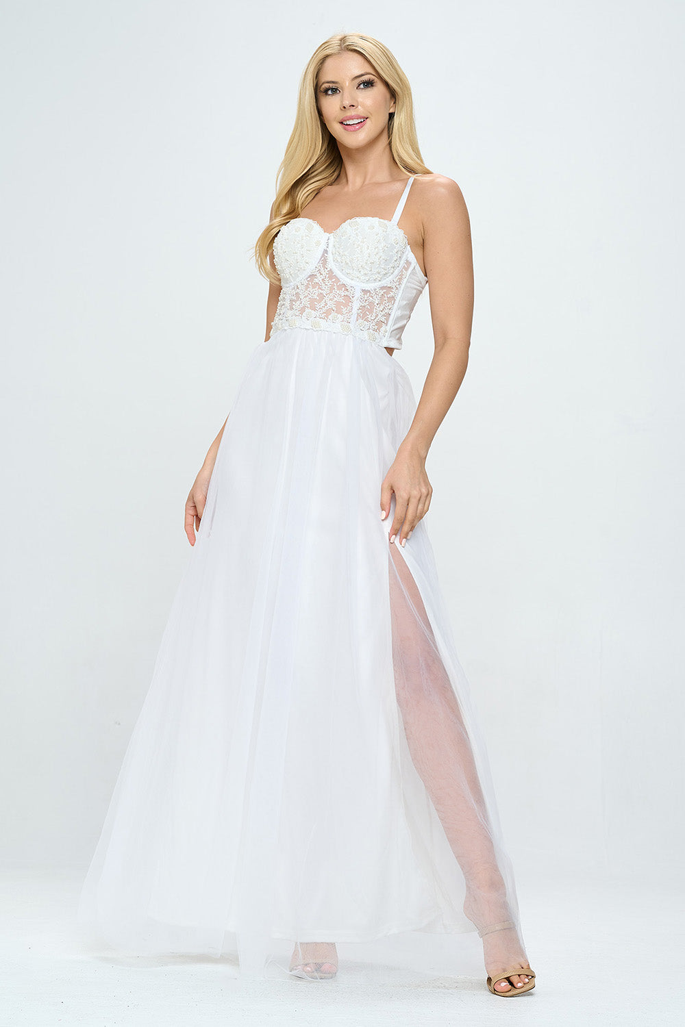 bella tiered tulle maxi dress Bella Tiered Maxi Dress