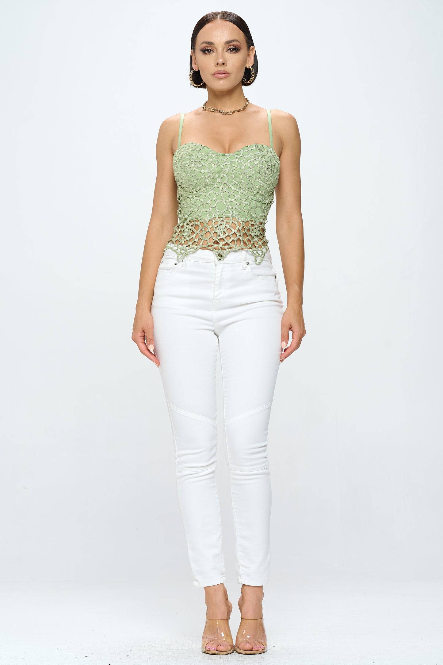 CROCHET LAYERED CROP TOP