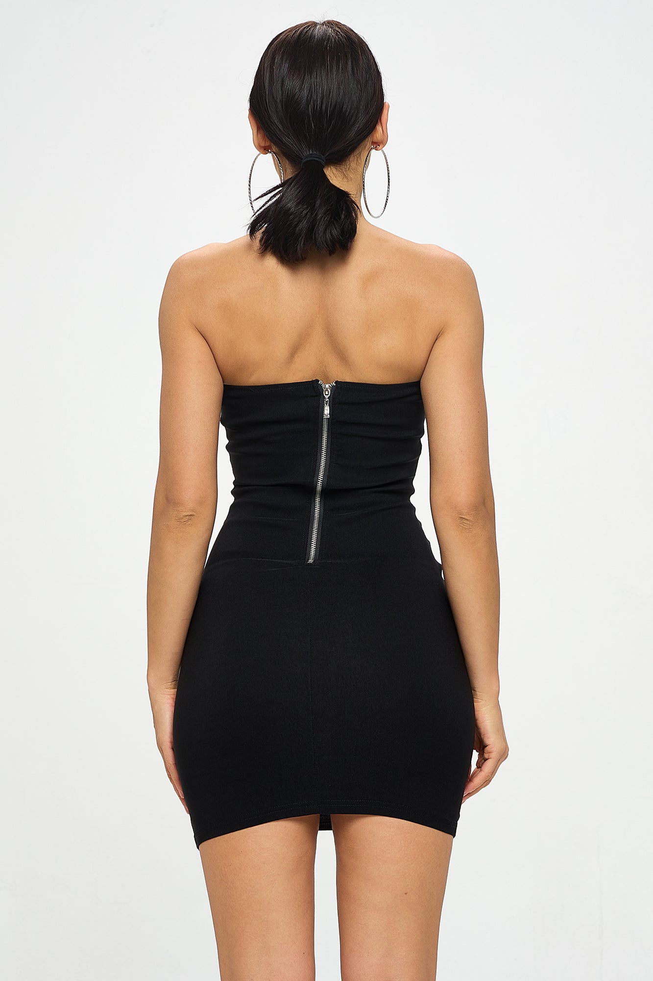 DOUBLE LACE UP BODYCON DRESS