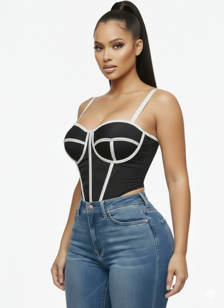 Curvy Fit Mesh Corset