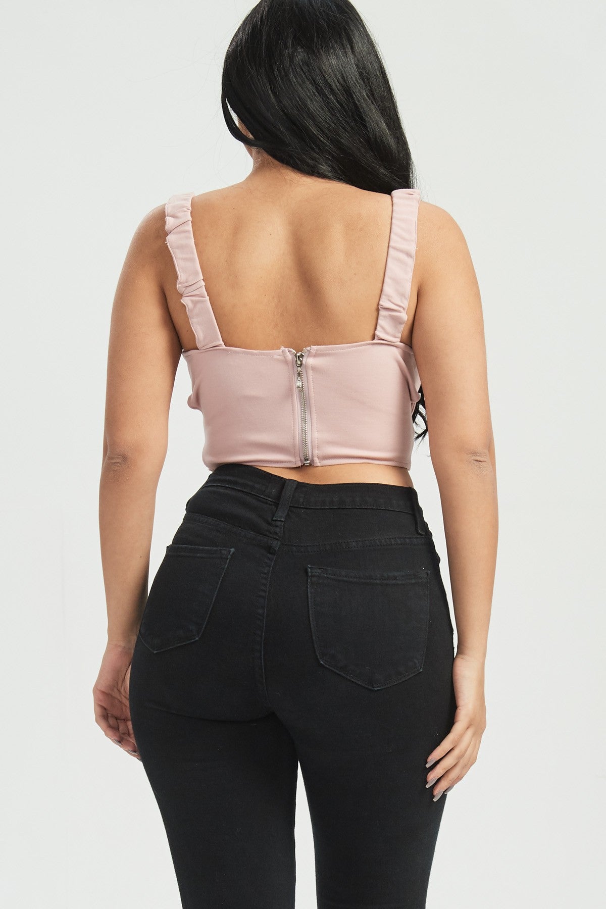 CRISS CROSS FRONT CROP TOP