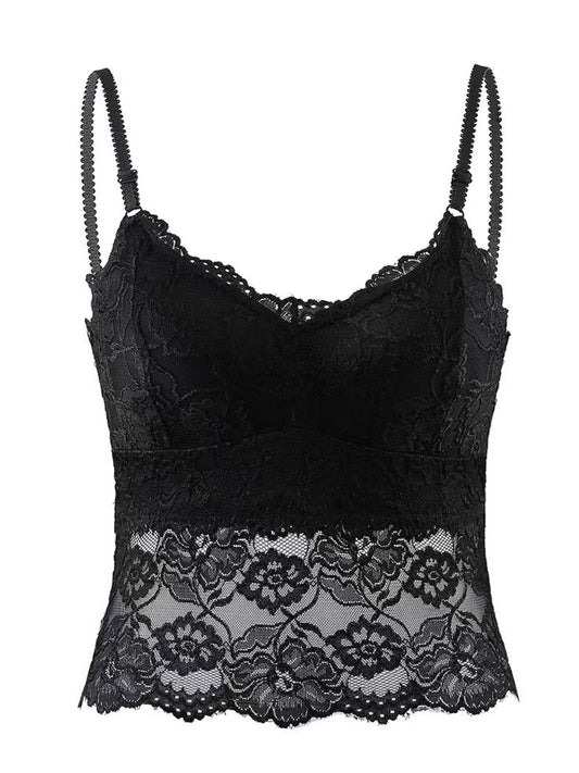 FLORAL LACE BRA PADDED CAMISOLE