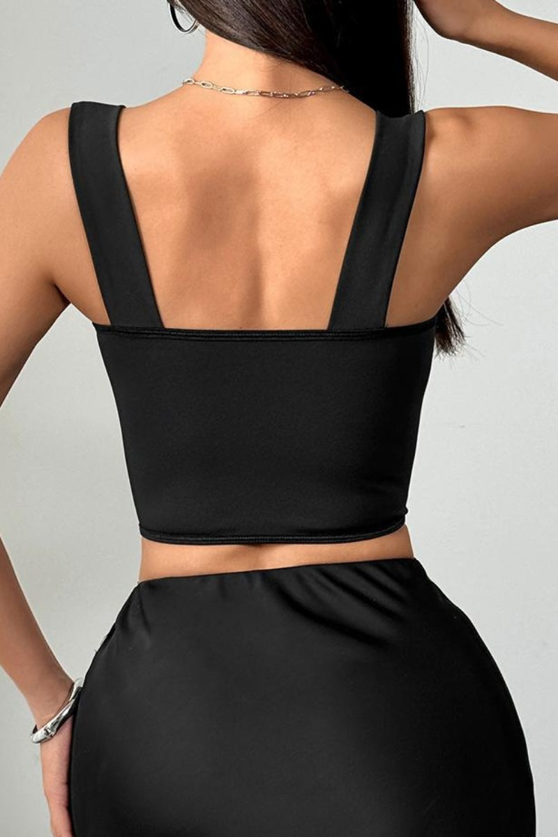 Sexy Structured Corset Crop
