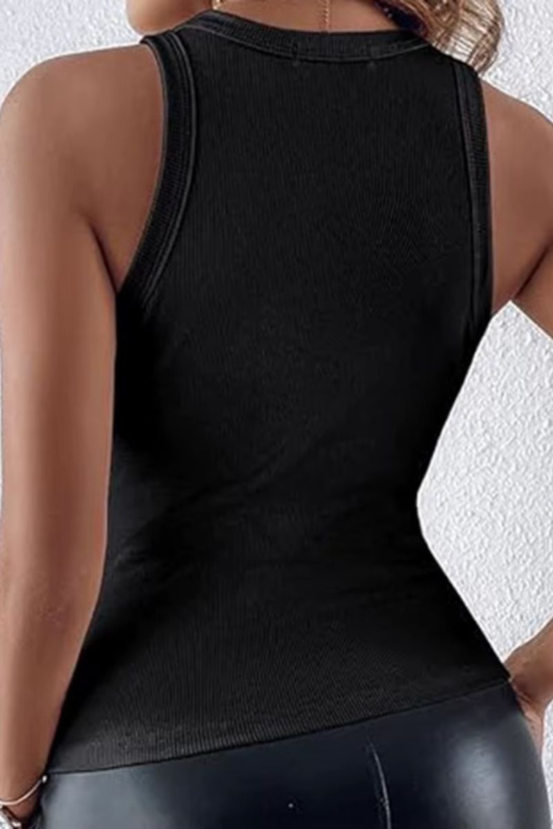 Allover Sequin Sleeveless Tank Top