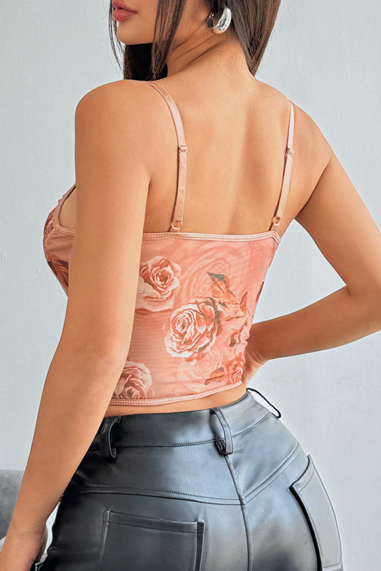 Romantic Rose Mesh Corset Bustier