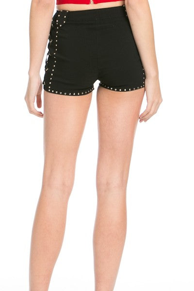 STUD DETAIL SHORTS
