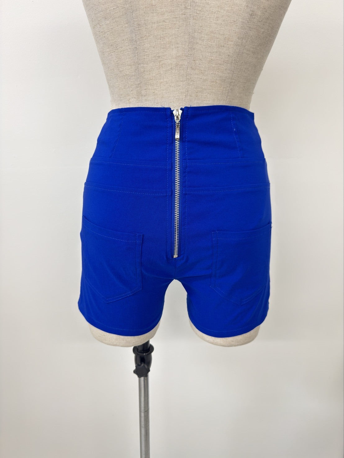 FRONT LACE UP HIGH WAISTED SHORTS