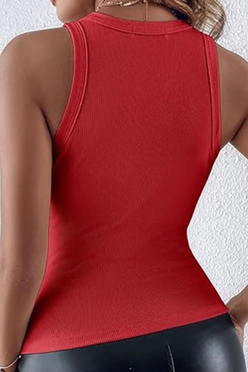 Allover Sequin Sleeveless Tank Top