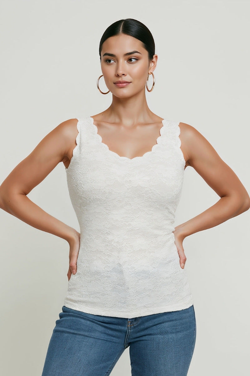 LACE MESH CAMISOLE