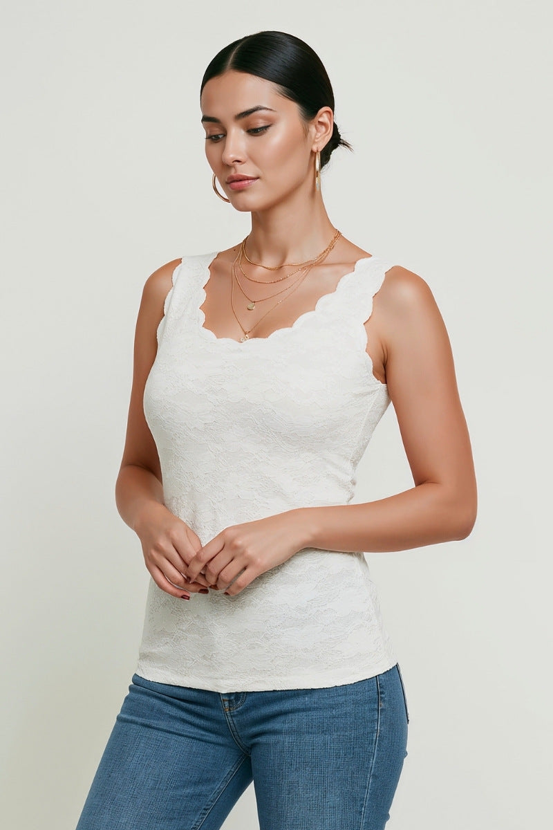 LACE MESH CAMISOLE