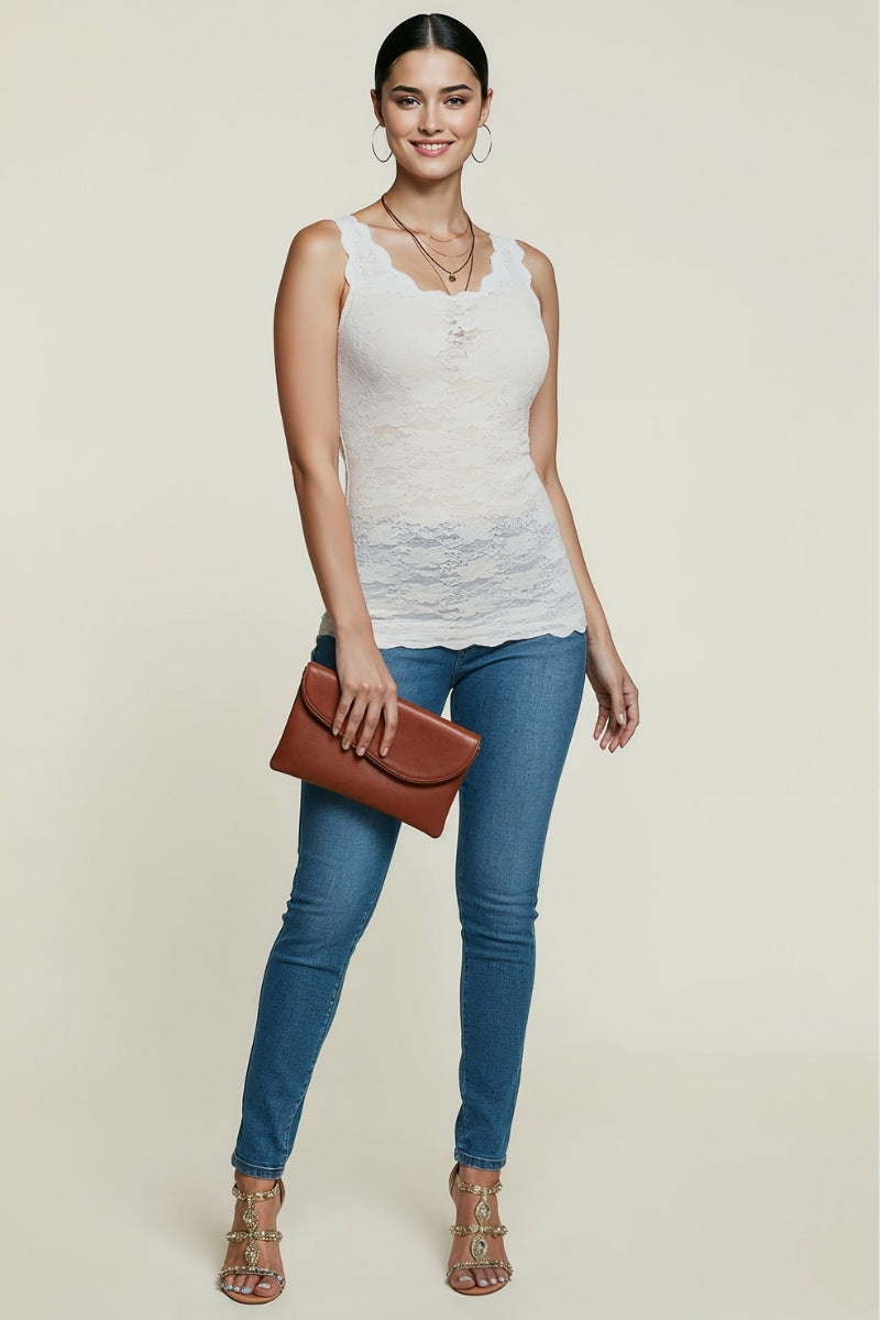 LACE MESH CAMISOLE