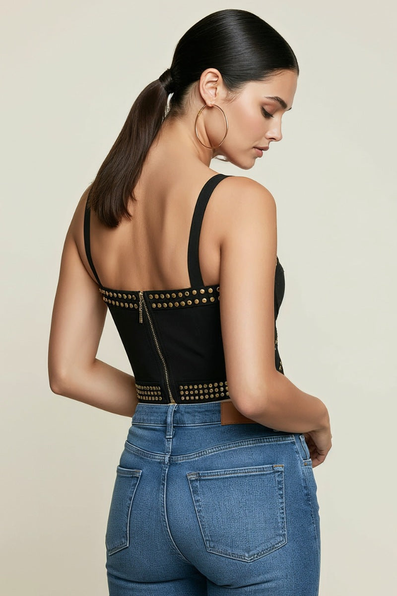 STUD DETAIL SEXY TOP