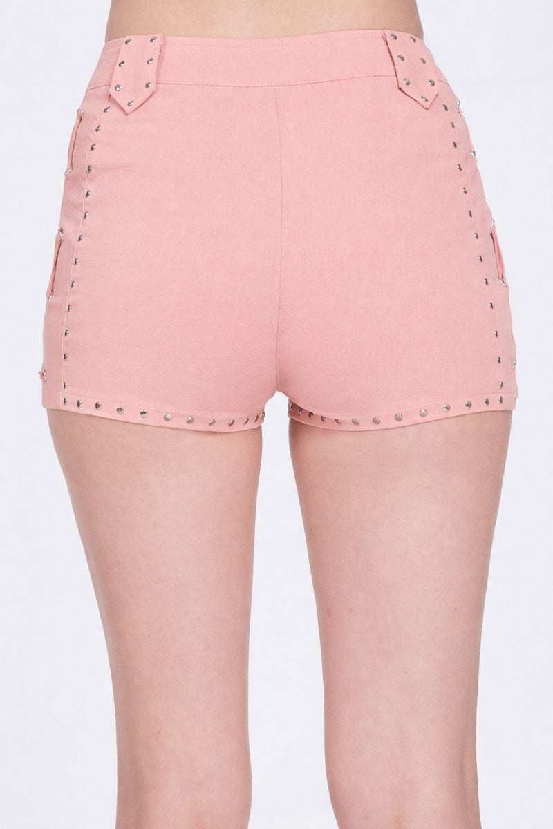 STUD DETAIL SHORTS