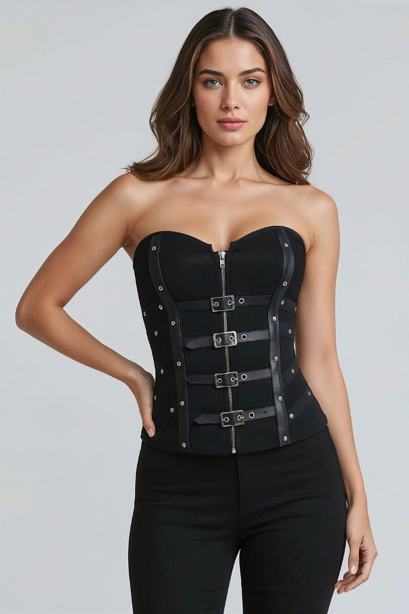 Gothic Buckle Corset Top