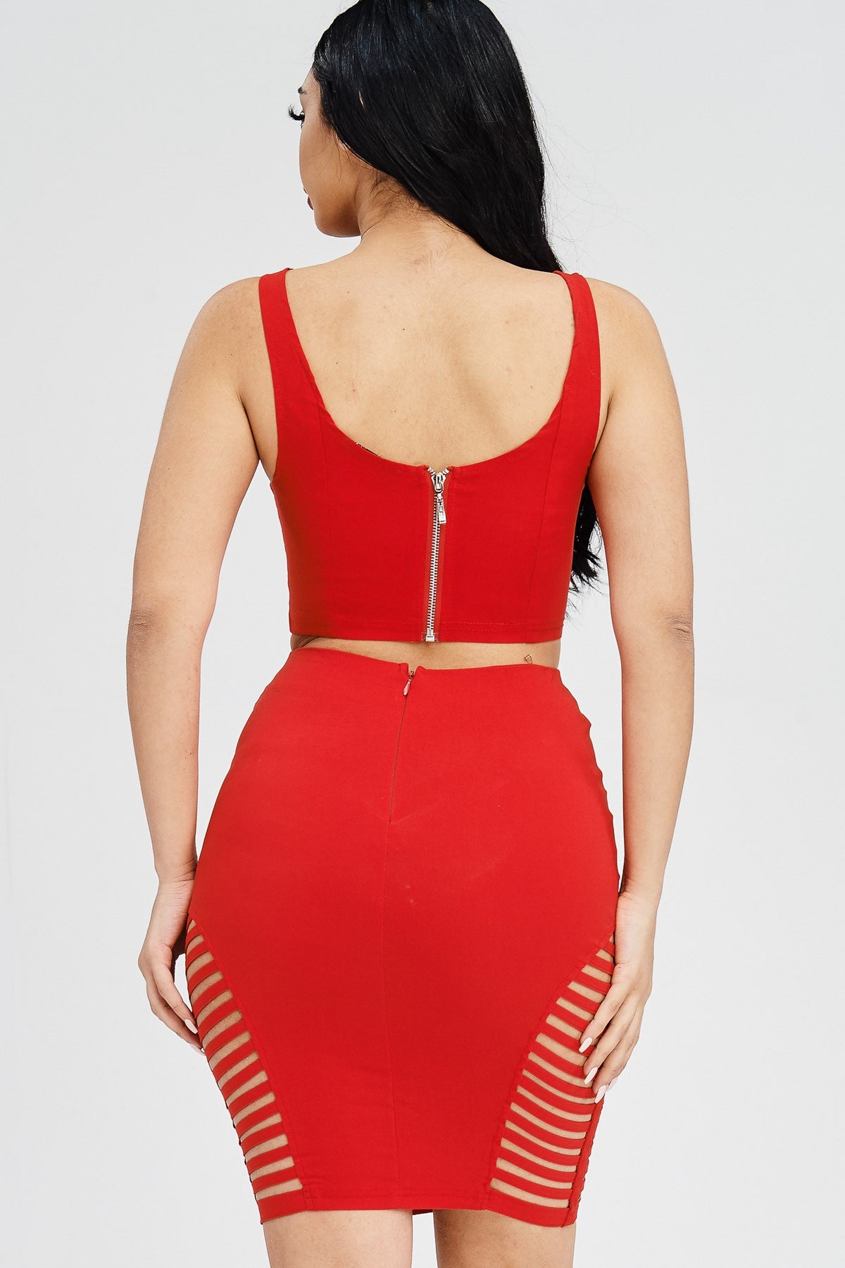 LACE UP CROP TOP
