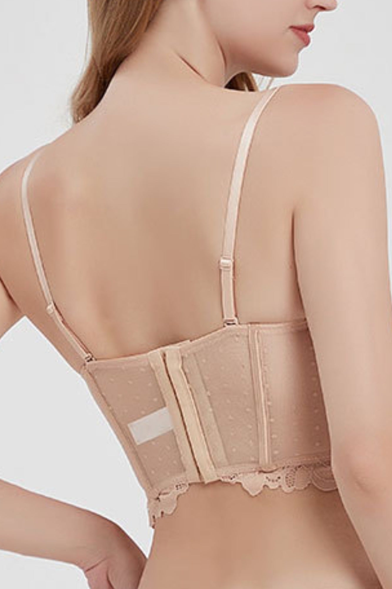 Lace Bustier Corset Top – Elegant Sheer Mesh Bustier