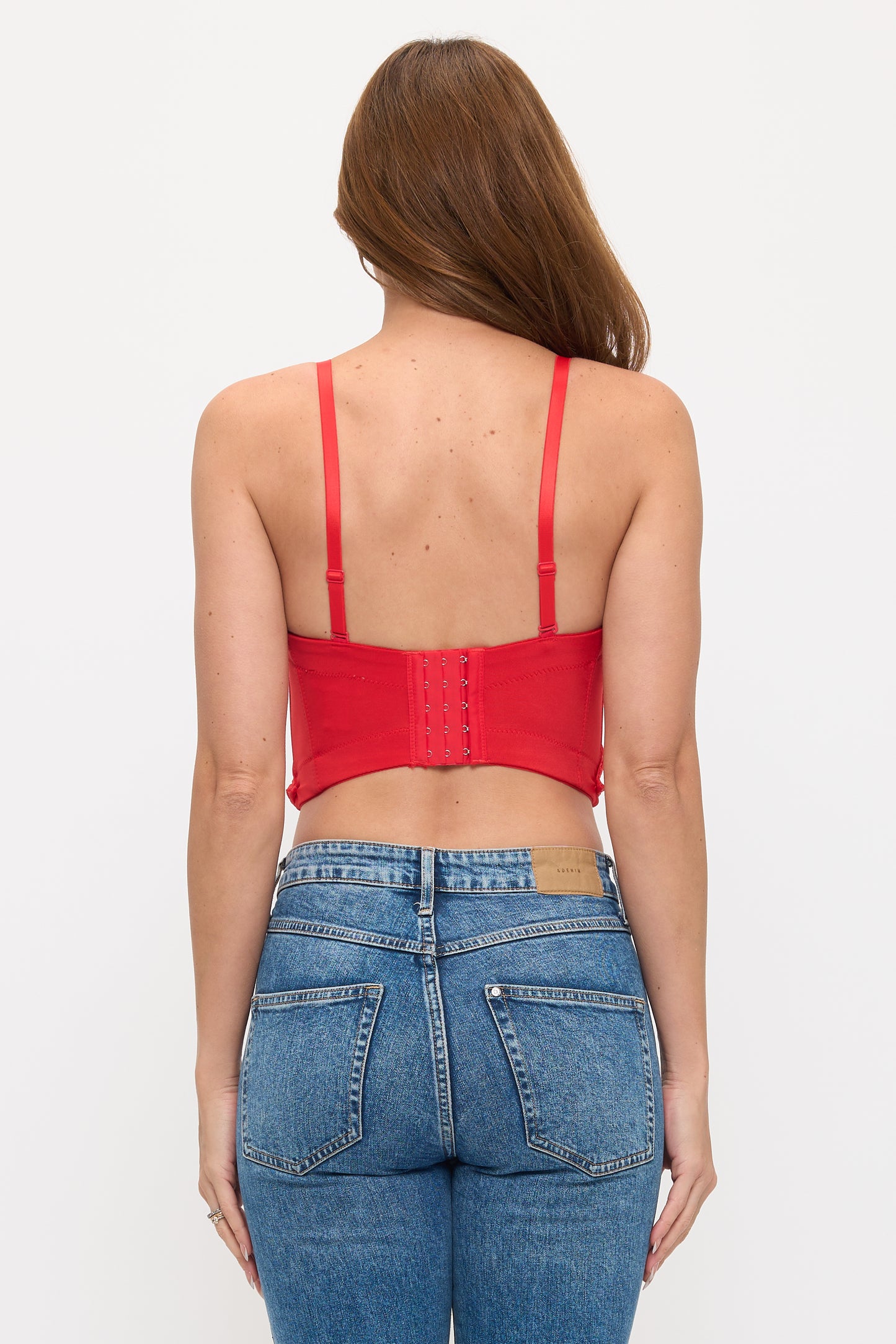 3D Floral Bustier Top with Sculpted Petals