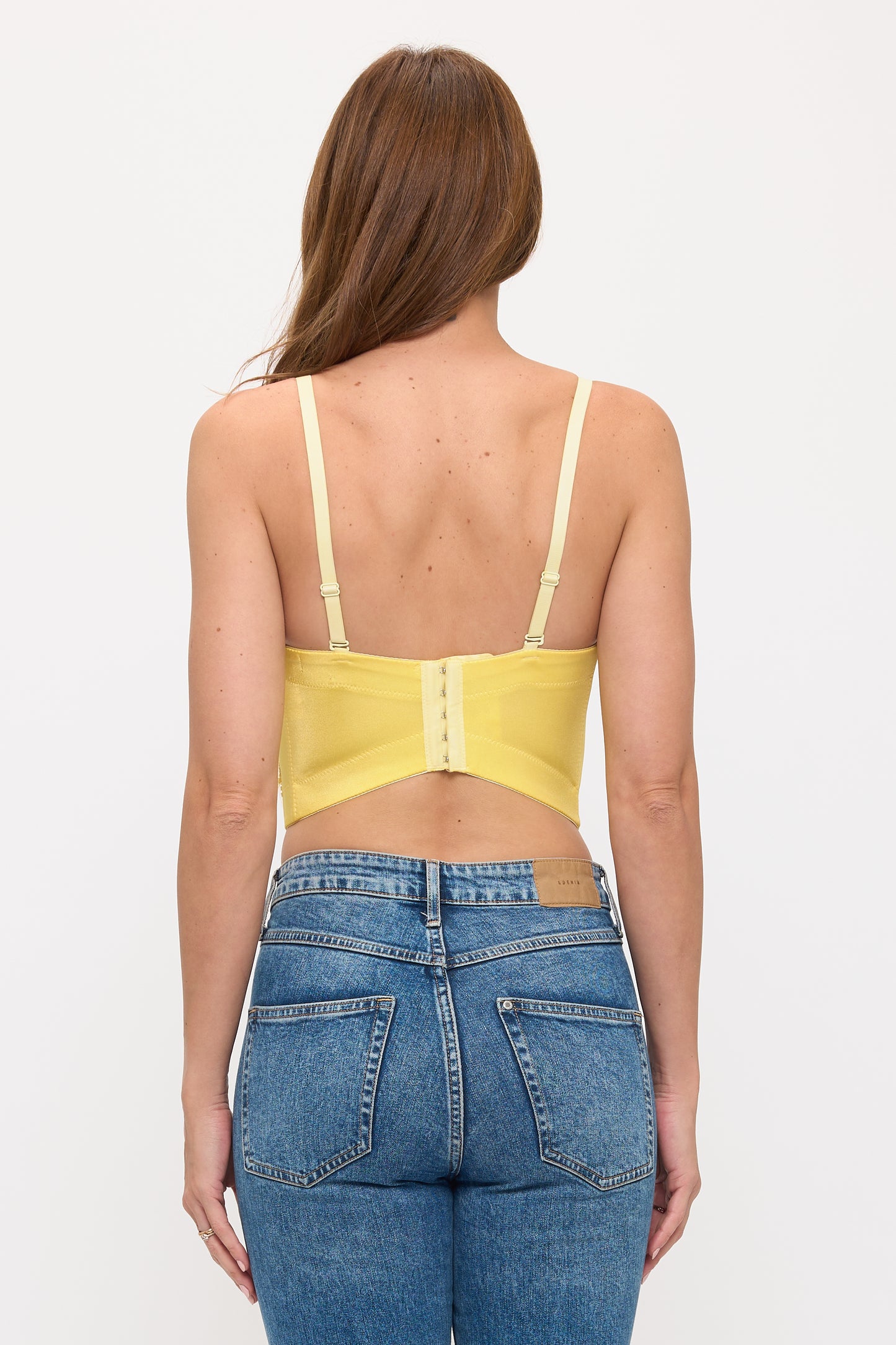 Sequin Floral Corset Crop Top