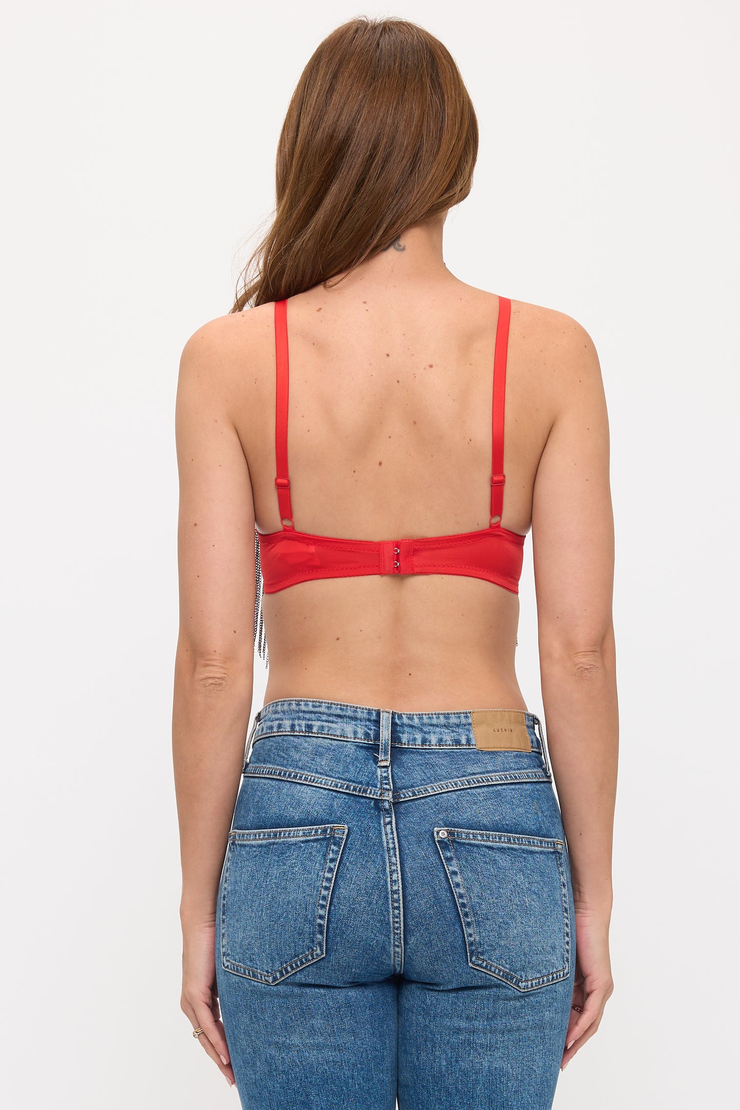 BLACK FRINGE TASSEL BRA TOP_D7220