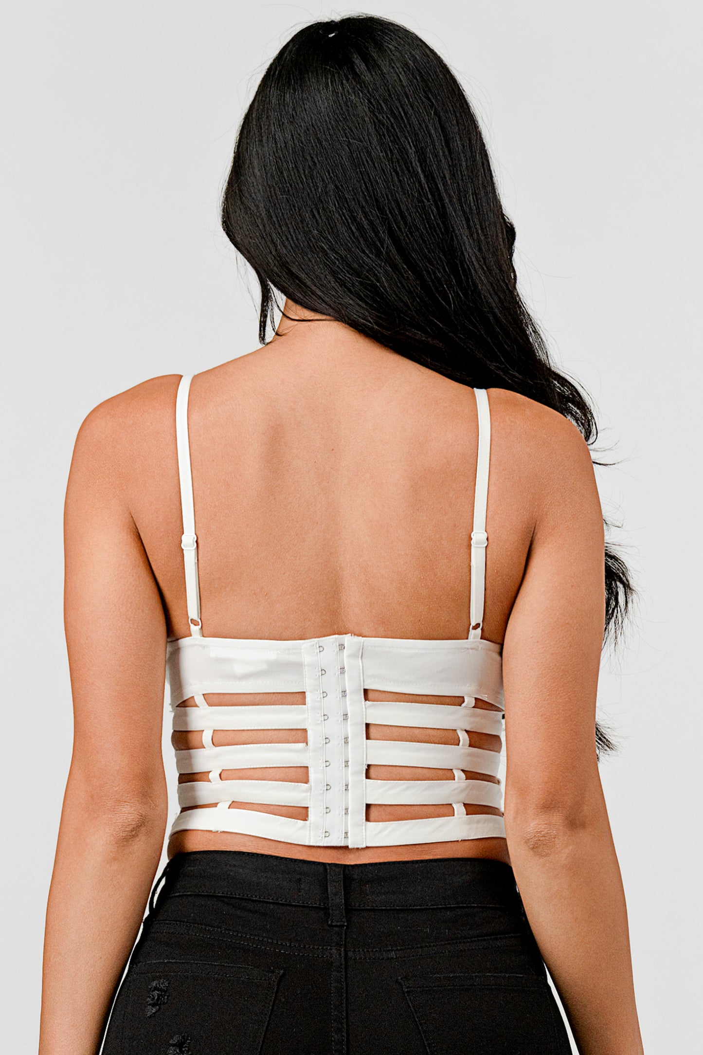 CAGED CROP TOP