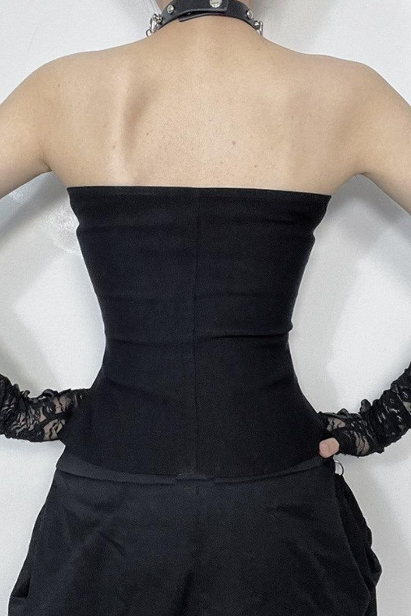 Gothic Buckle Corset Top