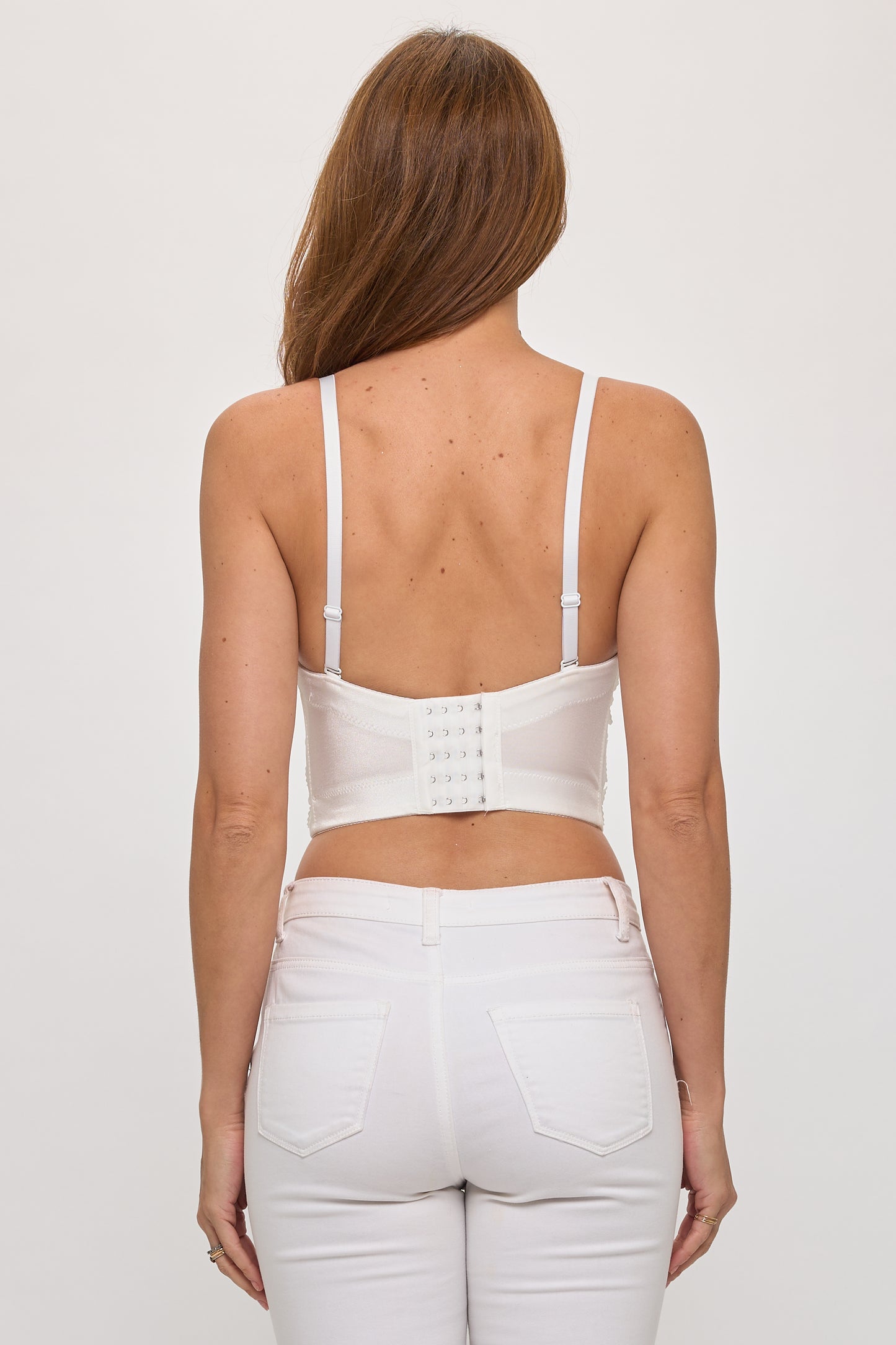 Dimensional Petal Bustier Top