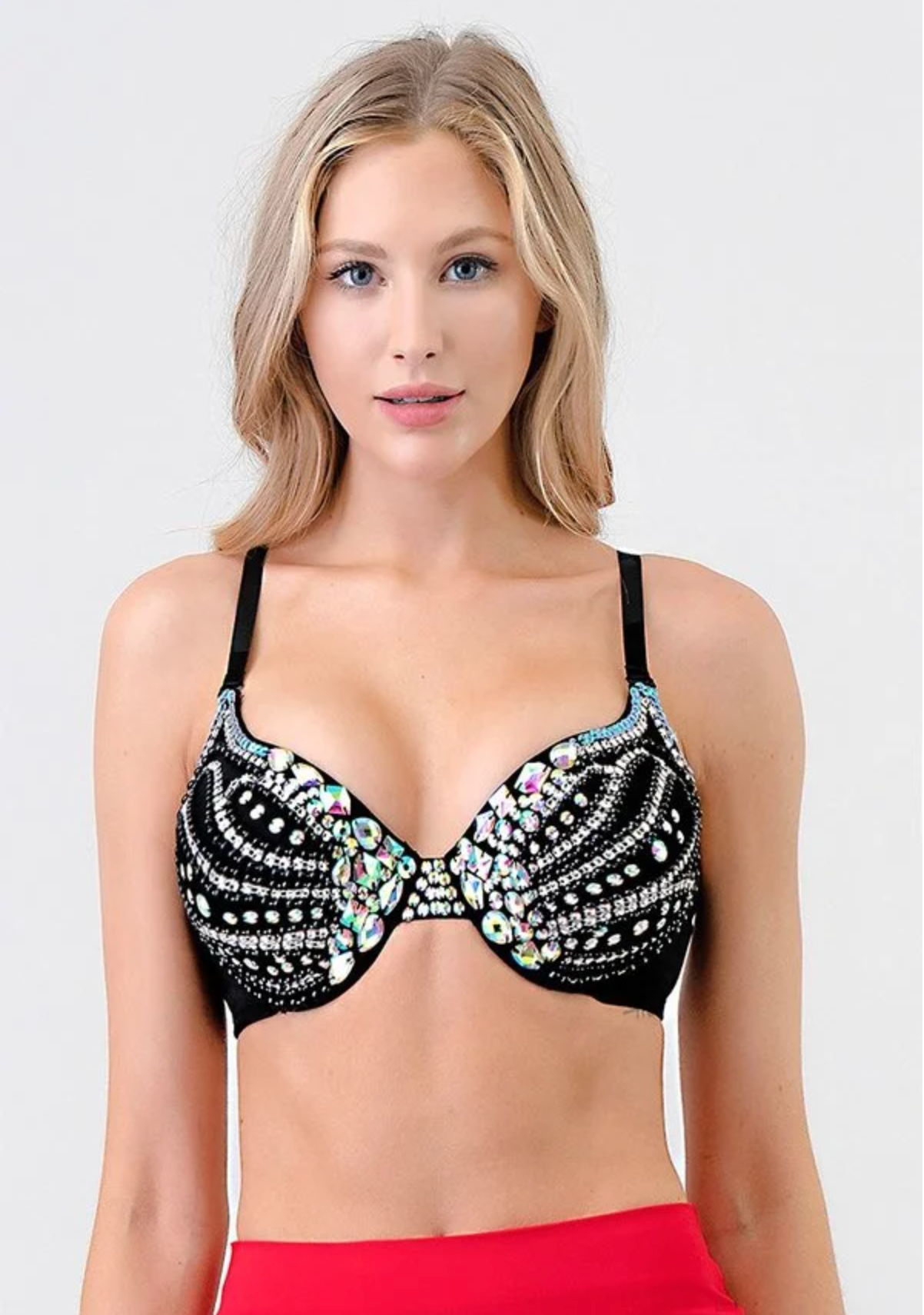 JEWEL BEADING EMBELLISHED BRA