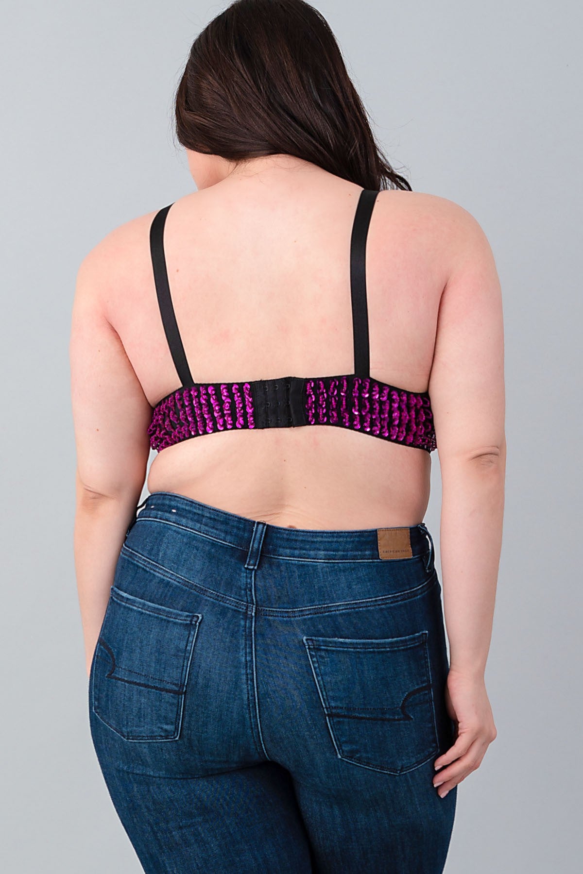 SEQUIN EMBELLISHED PLUS BRA (1XL-1XL-2XL ONLY)