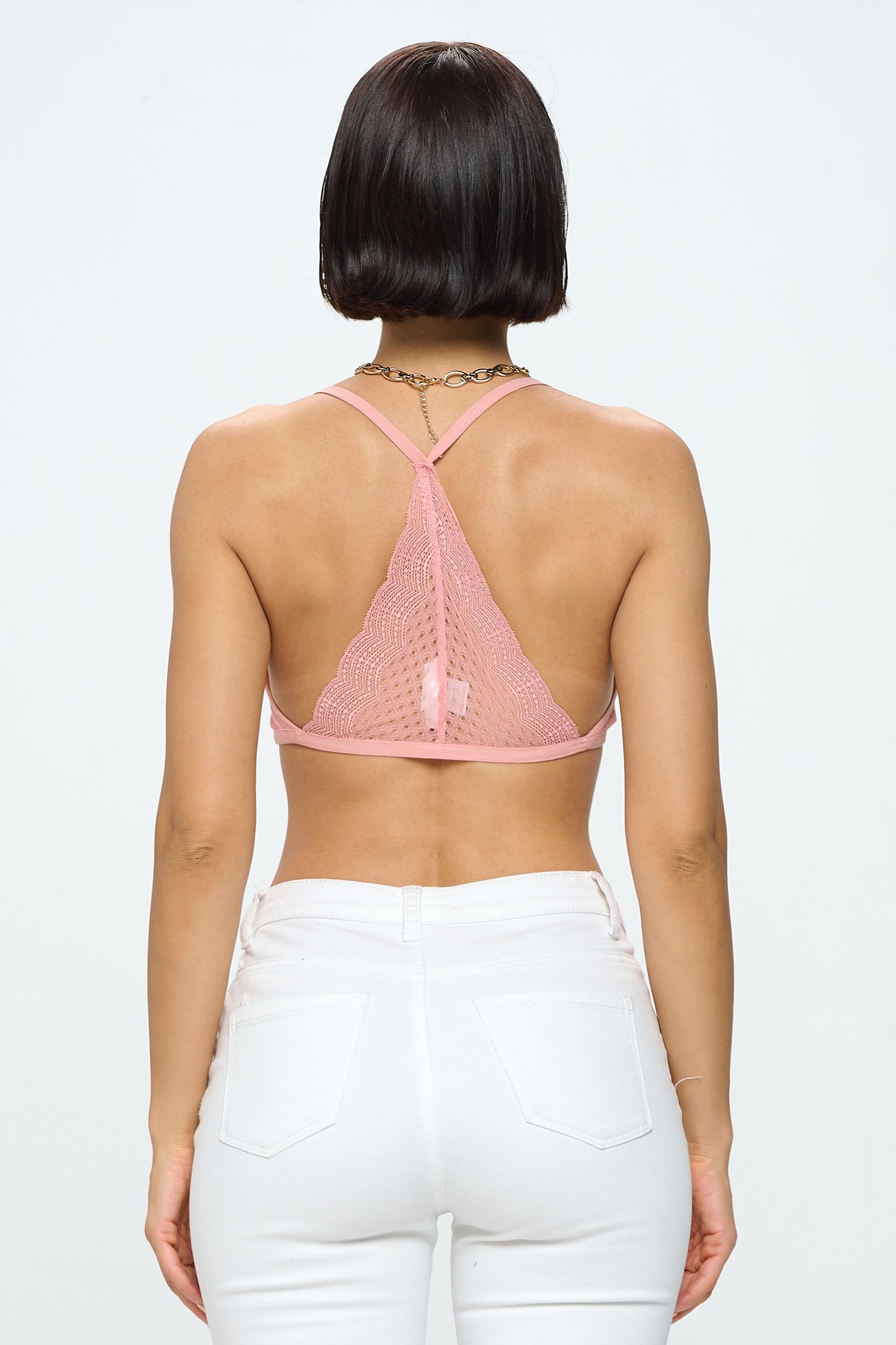 TRIANGLE WAVE LACE BRALETTE