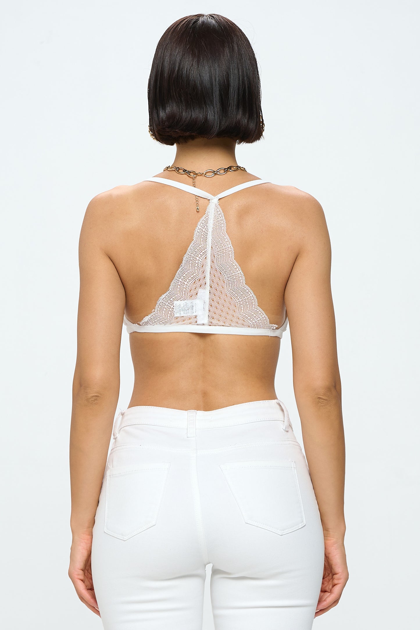 TRIANGLE WAVE LACE BRALETTE