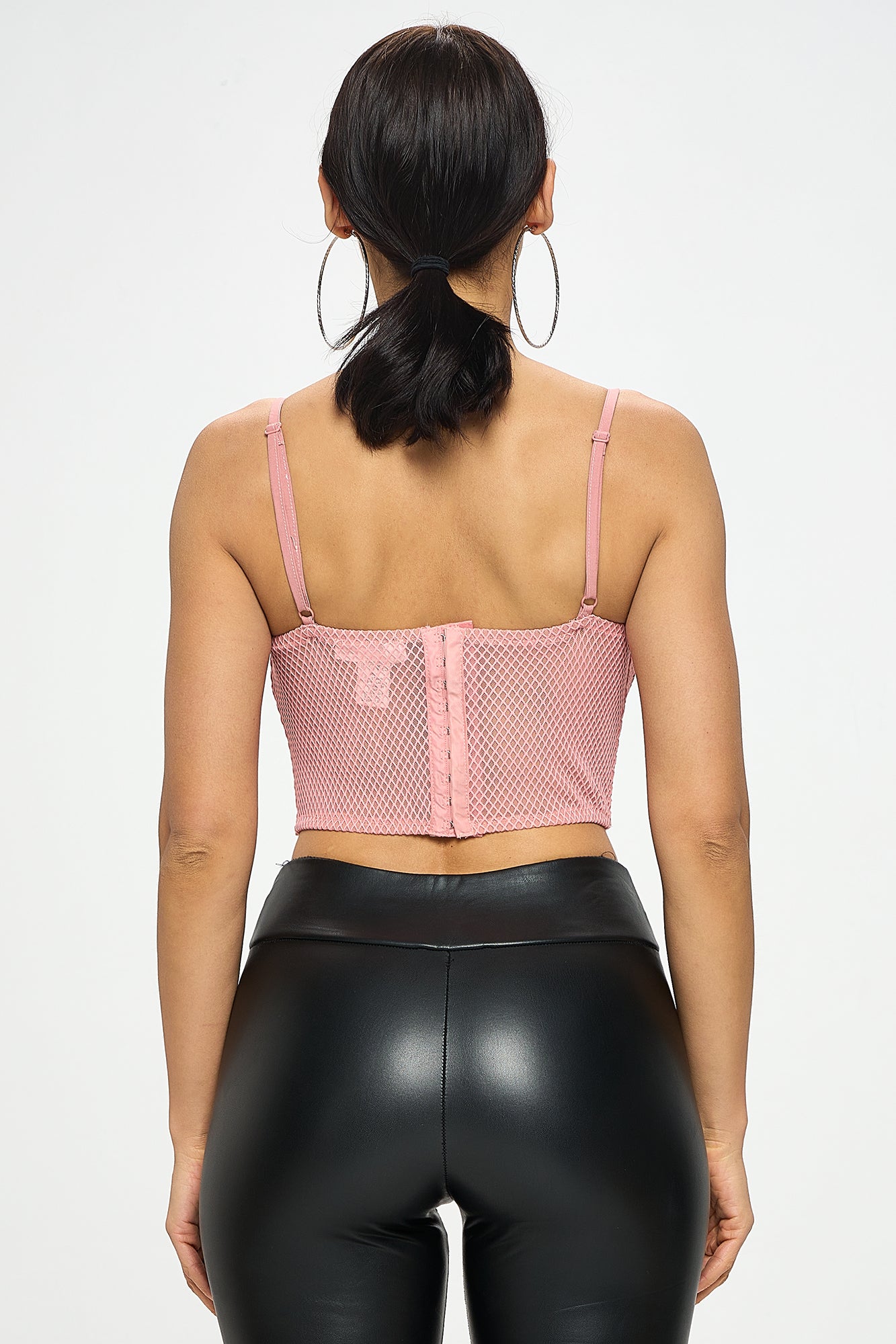 HARNESS DETAIL CORSET BODICE CROP TOP