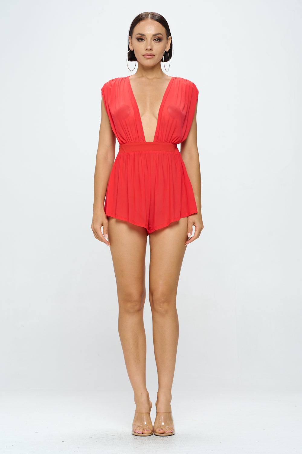 KIMONO MESH SEE THROUGH ROMPER