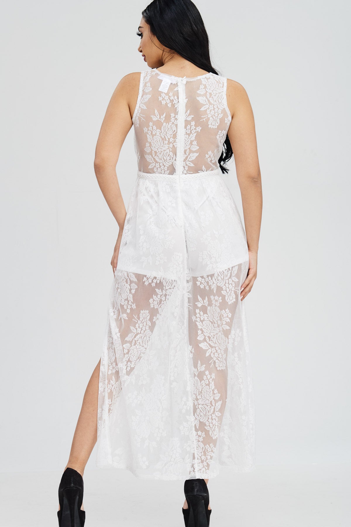SHEER LACE MAXI DRESS OhYes Fashion SHEER LACE MAXI DRESS OhYes Fashion